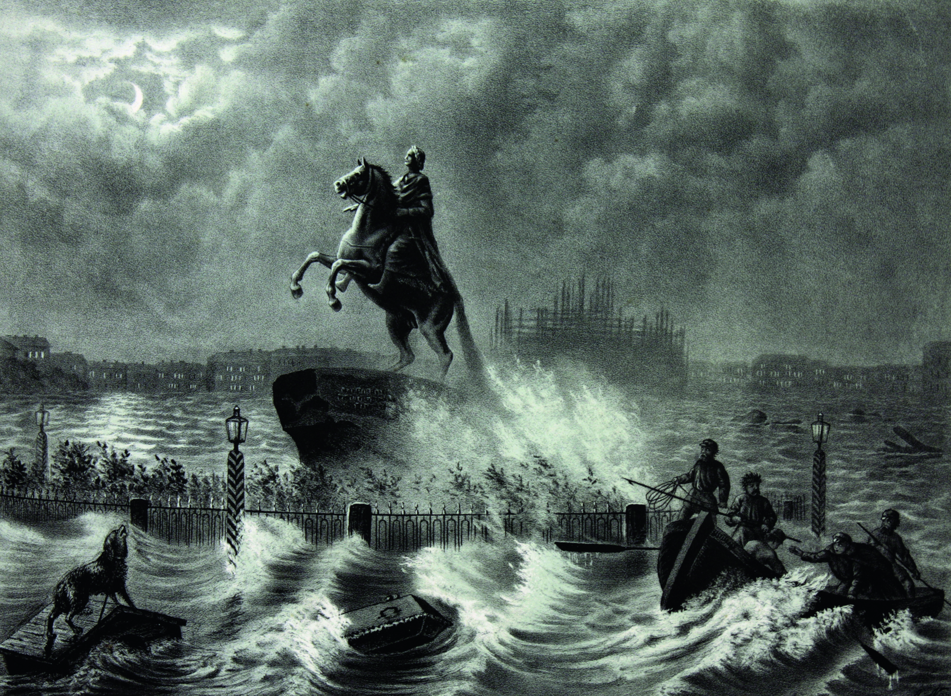 Рис.1. Наводнение 7 ноября 1824 года.